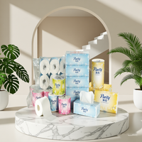 Papier toilette de haute qualité, naturel, meilleur prix, super doux, 3 plis, gaufrage moelleux, vente en gros