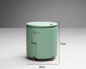 Ensemble de table de maquillage intégrée moderne avec <span class=keywords><strong>fauteuil</strong></span> en cuir et chaise de <span class=keywords><strong>coiffeuse</strong></span> au design panneau vertical pour salle de bain, hôtel, chambre à coucher, salon - Product Image 6