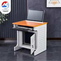 Table de conférence motorisée moderne avec support de moniteur, pour salle de classe sans papier, formation informatique, vidéoconférence et poste de travail
