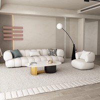 Petit Canapé Familial Moderne et Tendance pour Salon, en Velours Agneau, Canapé Deux Places Style Tendance pour Magasin de Vêtements et Salon de Beauté