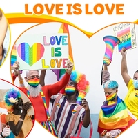 Broches personnalisables en émail en forme de cœur drapeau arc-en-ciel Pride, broches LGBT pour la décoration de sacs à dos, artisanat métallique coloré