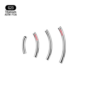 Barre Courbe en Titane G23, Clou Banane 6mm 8mm 10mm 12mm, Bijou Corporel en Alliage F136 pour Piercing Oreille Lèvre Nez - Product Image 5