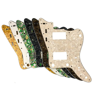 Plaque de protection de <span class=keywords><strong>guitare</strong></span> 4 plis blanc nacré 13 trous Jazz Master pour guitares FD US JM avec 2 humbuckers PAF - Product Image 6