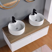 Meuble-lavabo flottant de luxe pour salle de bain Cabinet mural et tiroir simple pour évier Bassin simple et moderne