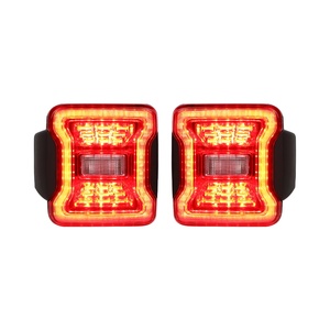 Red Led <span class=keywords><strong>Tail</strong></span> Lights Phía Sau Phanh Bật Đèn Tín Hiệu Cho <span class=keywords><strong>Jeep</strong></span> Wrangler Jk 2007 2008-2017 - Product Image 4