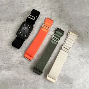 Cinturino in nylon Alpin per xiaomi 8pro con cinturini per orologi sportivi in tessuto con fibbia G in metallo per bracciale miband 8 pro