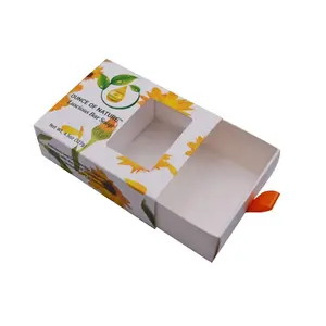 Custom printed logo paper pull out sliding gift snacks packaging boxes with sleeve