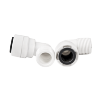 1/4 "3/8" OD Tube 1/8 "3/8" 1/2 "filetage mâle osmose inverse Aquarium raccord rapide RO eau mâle coude tuyau raccord connecteur