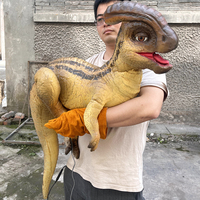 Marioneta de Dinosaurio Animatrónico Realista de Acero, Controlada a Mano, Interactiva, para Niños en Centros Comerciales