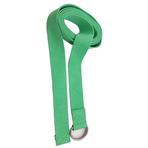 Ins vente chaude personnalisé réglable double <span class=keywords><strong>D</strong></span> anneau coton yoga étirage sangle bande de fitness ceinture - Product Image 5