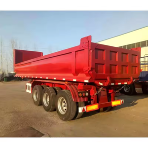 ZS 3 Axle 4 Axle 35 40 CBM Tipper Trailer 60 Tons Dump Semi Trailer Dumper en venta - Product Image 3