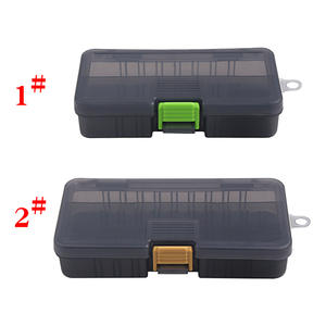 Nouvelle boîte à leurres transparente grise avec feuille rotative insérable, étui de rangement multifonctionnel portable pour matériel de pêche - Product Image 1