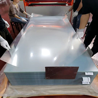 Feuille de PVC transparente personnalisée, surface brillante, rouleau de plastique pour la fabrication de matériaux d'impression