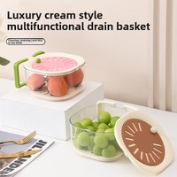 Panier de rangement pliable pour cuisine domestique, passoire multifonctionnelle, nouveau modèle pour laver les fruits et légumes