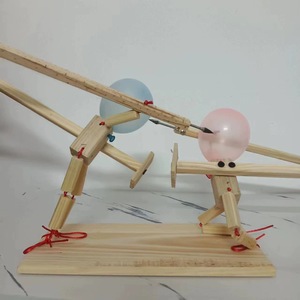 2024 nuevo diseño <span class=keywords><strong>de</strong></span> madera lucha globo Guerrero juguete Venta caliente familia y pareja juego juguete educativo - Product Image 4