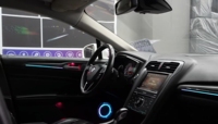 Original voiture 1:1 moule Streamer dynamique arc-en-ciel symphonie dynamique lumière ambiante pour Ford Mondeo(2013-2020)