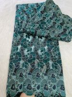 Nouveau Tissu Africain de Luxe en Popeline de Coton à Fleurs, Haute Qualité, Perforé, Couleurs Pastel, pour Costumes et Robes Garçons 2025