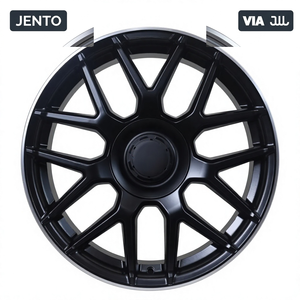 Cerchi in Lega JENTO 18 Pollici 8J 9J Sfalsati 5x112 ET42 ET45 CB66.6 Neri Lavorati a Macchina per Mercedes Audi A4 A6 VW Passat JWL VIA - Product Image 1