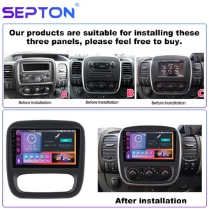 車のAndroidプレーヤーオートラジオダブルディンステレオビデオカーDVDプレーヤールノートラフィック32014-2021オペルビバロB2014-2018 - Product Image 2