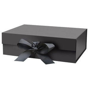 กล่องของขวัญพับได้แม่เหล็กแบบแข็ง ดีไซน์หรูหรา พร้อมริบบิ้นคุณภาพสูง - Product Image 5