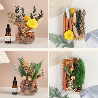 Diffuseur d'arômes intérieur sans flamme en bois de cannelle, écologique, aromatique, fait main, pour pot-pourri de fleurs séchées et ornements DIY
