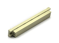 Connecteur femelle droit à quatre rangées DIN 41612, modèle 128P 3511-128FS, boîtier PBT YZTECH Chine pour applications PCB