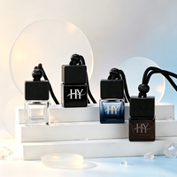 Diffuseur de parfum de voiture en verre vide avec clip de ventilation, 8ml 10ml, personnalisable avec logo