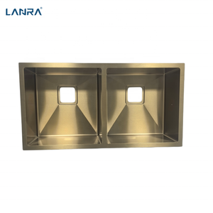 Lavello da <span class=keywords><strong>Cucina</strong></span> in Acciaio Inox 304 <span class=keywords><strong>a</strong></span> <span class=keywords><strong>Due</strong></span> <span class=keywords><strong>Vasche</strong></span>, Colore Oro, per Casa e <span class=keywords><strong>Cucina</strong></span> - Product Image 3