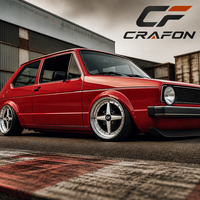 Jantes en alliage d'aluminium forgé CF Aerospace 15-18 pouces 4x100/5x100 PCD Neuves pour Golf Mk1/Mk2/Mk4 Rabbit GTI ODM