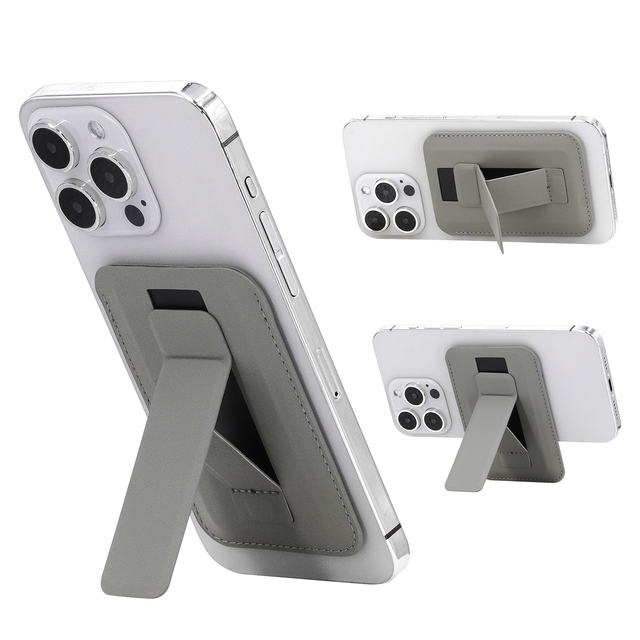 Ultra-Thin Portable Folding Phone Stand for Apple iPhone Magsafe Magnetic Wallet Card Bags for Samsung Mobile Phone Cases