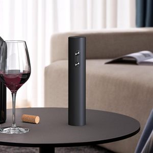 Black Electric Wine <b>Bottle</b> Opener Set with ABS Plastic & Stainless Steel USB Rechargeable Automatic Corkscrew Foil Cutter - Product Image 2