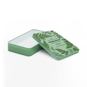 Металлическая коробка прямоугольной формы с индивидуальной печатью для косметических масок, жестяная коробка из переработанных материалов - Product Image 4