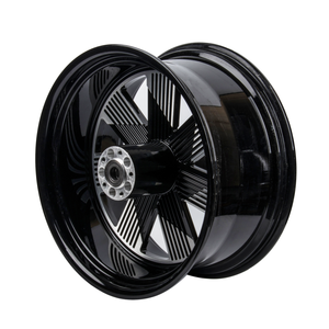 Ruedas de Motocicleta 3D Forjadas Personalizadas, Llanta Negra Delantera y <span class=keywords><strong>Trasera</strong></span> Tipo Molino de Viento <span class=keywords><strong>para</strong></span> <span class=keywords><strong>Harley</strong></span> <span class=keywords><strong>Davidson</strong></span> 2018-2024 Breakout Fatboy - Product Image 1