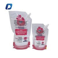 Vente en gros 250ml petit sachet biodégradable échantillon bec verseur pochette pour liquide de vaisselle
