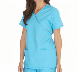 GloriouIn – ensemble de gommes pour femmes, Top classique, col en Y, ceinture dorsale, ensemble de gommes d'infirmière, Jogger d'<span class=keywords><strong>hôpital</strong></span>, vente en gros, uniforme médical, ménage - Product Image 2