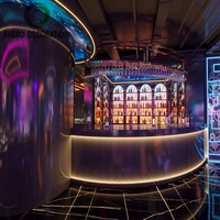 Meubles de bar LED pour discothèque, canapé LED tendance, mobilier de club, design de comptoir de bar pour discothèque