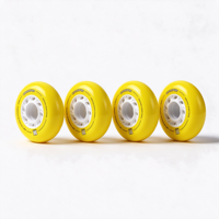 Roue de roller en ligne style F1, 80 mm, 86A SHR PU, haute résilience, roue de remplacement pour roller slalom FSK et street skating