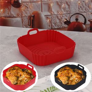 Food Grade Silicone Silicon Air Fryer Pot <b>Tray</b> Liner BPA-Free Reusable Container and Pan <b>Baking</b> Mold Protector for <b>Baking</b> Dishes - Product Image 1