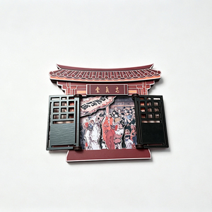 Insignia Personalizada de la <span class=keywords><strong>Serie</strong></span> Water Margin Heroes, de Acero Inoxidable Plateado - Product Image 1