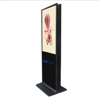 Kiosco LCD con Pantalla de 55 Pulgadas 4K, Doble Cara, IP65, Impresión de Logotipo, Bloqueo con Contraseña, Señalización Digital WiFi para Aeropuertos, Ascensores y Educación