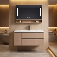 Meuble de salle de bain compact, meuble de rangement pour lavabo, étagère de rangement pour salle de bain