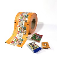 Rouleau de Film de Chips personnalisé, matière plastique de qualité alimentaire, papier d'emballage imprimé, Film en rouleau pour emballage en Sachet liquide