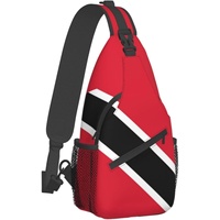 Sac de poitrine avec drapeau de Trinité-et-Tobago, sac à dos à bandoulière, grand sac de voyage, sac à dos de randonnée, sac à bandoulière pour hommes et femmes, cadeau personnalisé