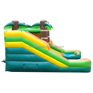 <span class=keywords><strong>Precio</strong></span> asequible Jungle Inflatable Bounce House <span class=keywords><strong>Park</strong></span> con doble tobogán para negocios de alquiler - Product Image 4
