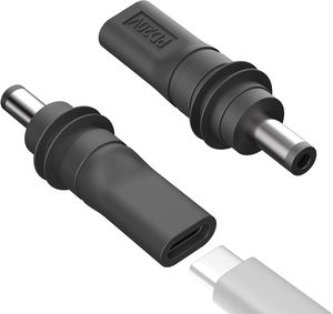 USB C 转 DC <span class=keywords><strong>5.5mm</strong></span> X 2.1mm 电源适配器，Pd 100w USB C 母头转 DC5521 公头连接器充电桶插座电源适配器 - Product Image 1