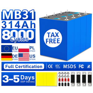 Cellule de batterie au lithium LiFePO4 3.2V 314Ah 330Ah 340Ah (modèles MB31, LF314, EVE314) pour l'Europe - Product Image 1