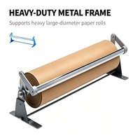 Distributeurs de papier kraft en métal JH-Mech avec cadre en acier personnalisé, axe lisse, lame de coupe de précision, base stable et montable