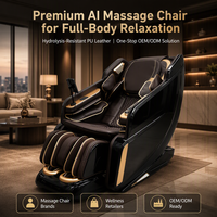 Fauteuil de massage premium 3D à gravité zéro pour le corps entier avec écran tactile TFT LCD et chauffage du dos pour la maison et le bureau, fauteuil de massage Shiatsu