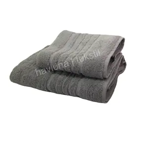 %100 Cotton 2 Pcs Bath And Hand Towel Set Customized Dobby Design And Colors Towel Gift Set Wholesale