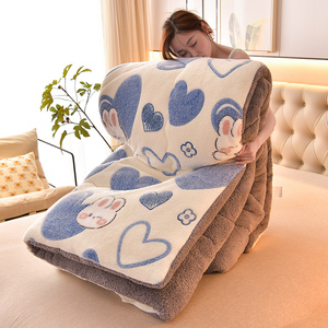<span class=keywords><strong>Couette</strong></span> en <span class=keywords><strong>polaire</strong></span> double face réversible en coton vintage imprimé, taille king size, pour usage domestique et hôtelier, vente en gros - Product Image 2